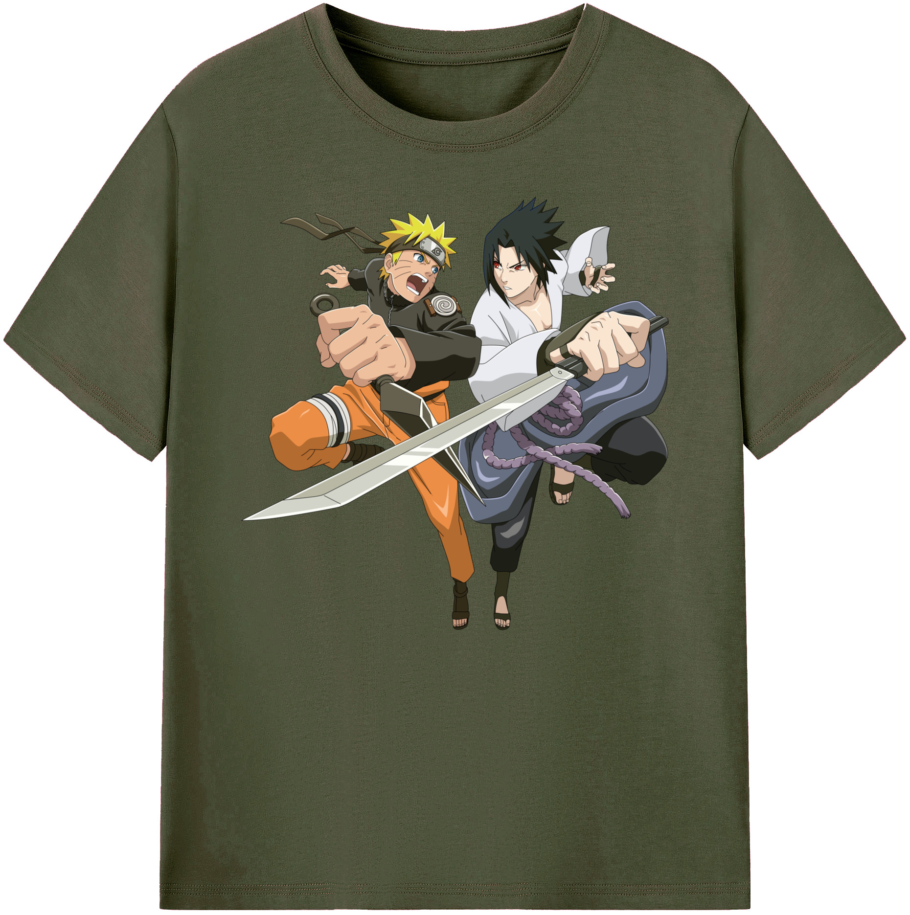 （画像用） NARUTO -ナルト- うずまき ナルト Uzumaki Naruto 綿100％ メンズ半袖Tシャツ｜肌触りやわらか＆通気性